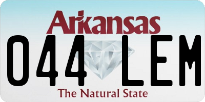 AR license plate 044LEM