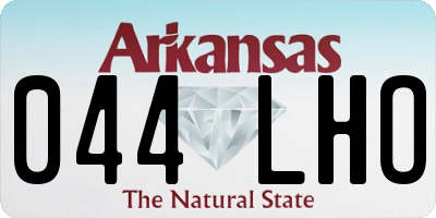 AR license plate 044LHO