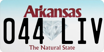 AR license plate 044LIV