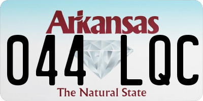 AR license plate 044LQC