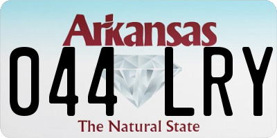 AR license plate 044LRY
