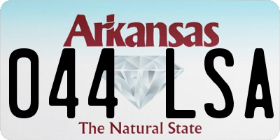 AR license plate 044LSA