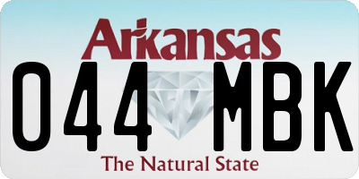 AR license plate 044MBK