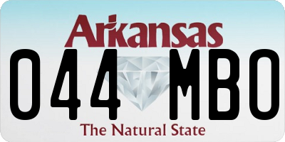 AR license plate 044MBO