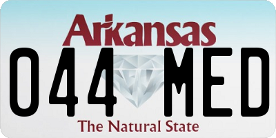 AR license plate 044MED