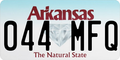 AR license plate 044MFQ