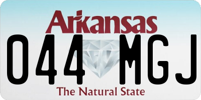 AR license plate 044MGJ