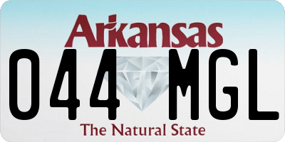 AR license plate 044MGL