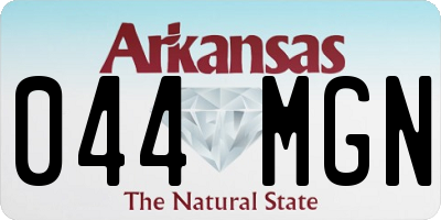 AR license plate 044MGN