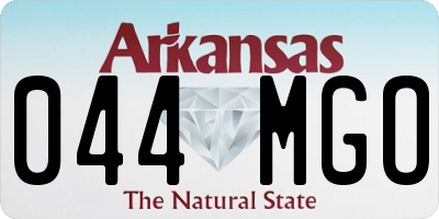AR license plate 044MGO