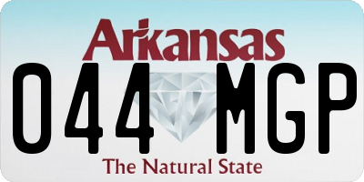 AR license plate 044MGP
