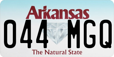 AR license plate 044MGQ