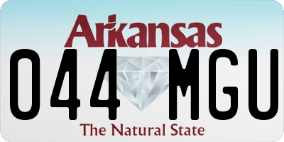AR license plate 044MGU