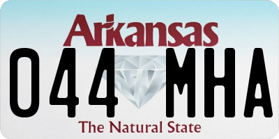 AR license plate 044MHA