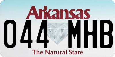 AR license plate 044MHB