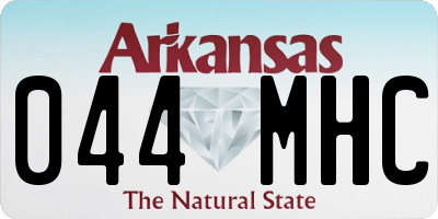 AR license plate 044MHC