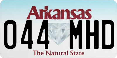 AR license plate 044MHD