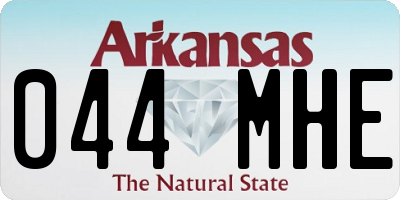 AR license plate 044MHE