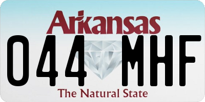AR license plate 044MHF
