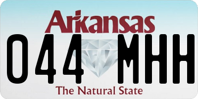 AR license plate 044MHH