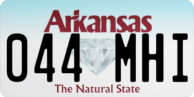 AR license plate 044MHI