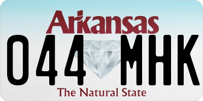 AR license plate 044MHK