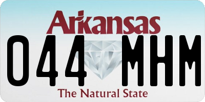 AR license plate 044MHM