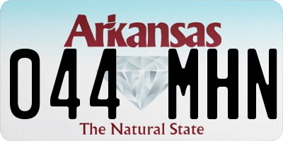 AR license plate 044MHN