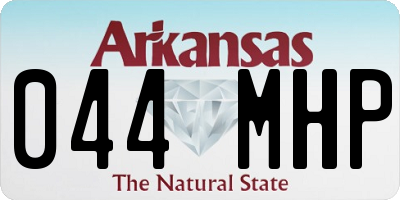 AR license plate 044MHP