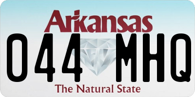 AR license plate 044MHQ