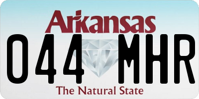 AR license plate 044MHR