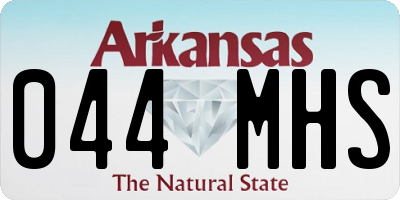 AR license plate 044MHS
