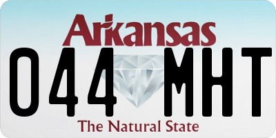 AR license plate 044MHT