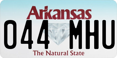 AR license plate 044MHU
