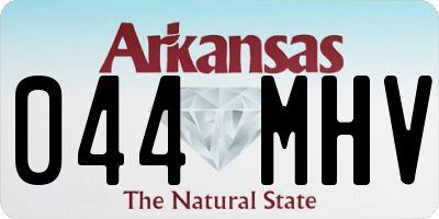 AR license plate 044MHV