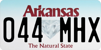 AR license plate 044MHX