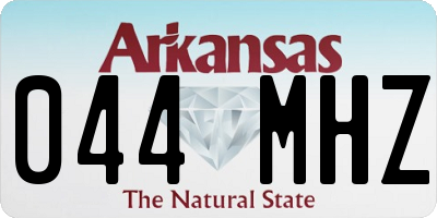 AR license plate 044MHZ