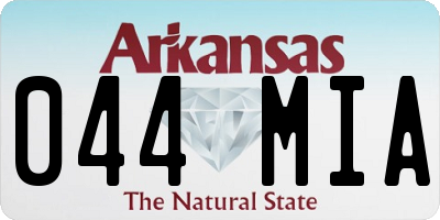 AR license plate 044MIA