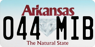 AR license plate 044MIB