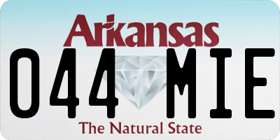AR license plate 044MIE