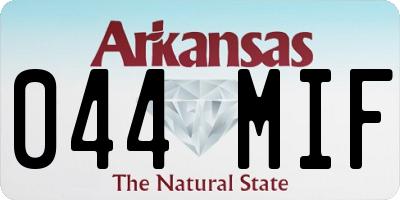 AR license plate 044MIF