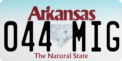 AR license plate 044MIG
