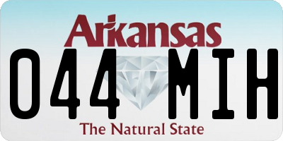 AR license plate 044MIH