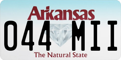 AR license plate 044MII
