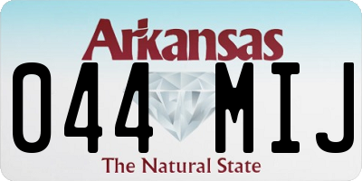 AR license plate 044MIJ