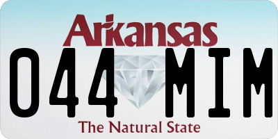 AR license plate 044MIM
