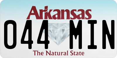 AR license plate 044MIN