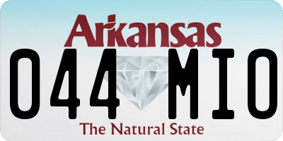 AR license plate 044MIO