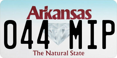 AR license plate 044MIP