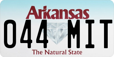 AR license plate 044MIT